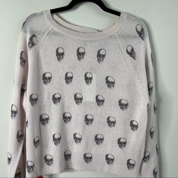 Skull Cashmere light pink crew neck sweater size XS - Picture 2 of 7